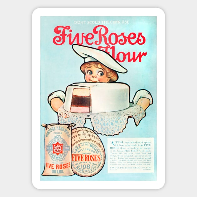 Five Roses Flour Ad Sticker by WAITE-SMITH VINTAGE ART